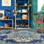 STEEL BLUE Wool BOHO 7.6X9.6 Feet  Hand-Tufted by Saraswati Global