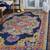 NAVY Wool BOHO 7.6X9.6 Feet  Hand-Tufted by Saraswati Global