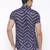 Blue printed chiffon mens-casual-shirts