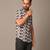 Black printed cotton mens-casual-shirts