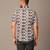 Black printed cotton mens-casual-shirts