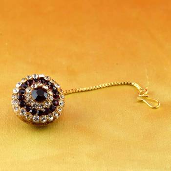 Rajasthani Lakh Borla Mang Tika Stone 1