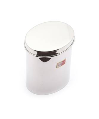 KCL Stainless Steel OvalContainer/Canister/Storage Box With Stainless Steel Lid - Big - Capacity - 1200 ml 2