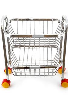 Fruit &  Kitchen Trolley with wheels Fruit Basket  Basket Onion Potato Rack for Kitchen Stand for Kitchen  items (3
