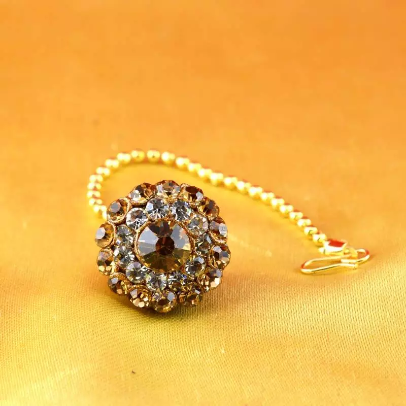 Rajasthani Lakh Borla Mang Tika Stone