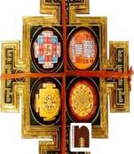 Sampoorna | Sampurna Mahalaxmi | Maha Lakshmi Yantra Chowki In Brass (14 Cms) (1 Pc)