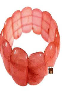 Rose Quartz Stretchable Bracelet For Good Luck (Big Beads) (1 Pc)