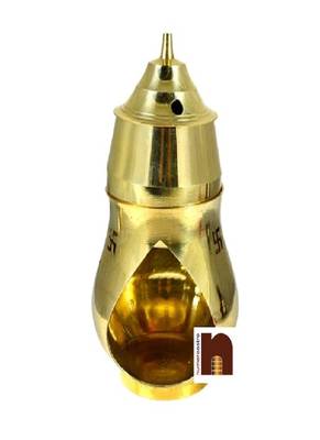 Brass Kapoor | Camphor Diffuser Lamp With Brass Diya (15 Cms) 1