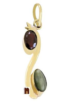  Cats Eye Gemstone Pendant For Rahu Ketu (1 Pc) 1