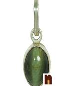 Cat's Eye Gemstone Pendant In White Metal With Lab Certificate (77.5 Ct Approx) (1 Pc)