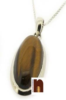 Tiger's Eye Gemstone Pendant (1 Pc)