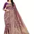 Purple Woven silk blend Saree With Blouse