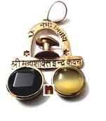 Om Namah Shivaye Mahashakti Indra Kavach Pendant In Ashtadhatu (1 Pc)