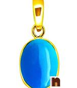 Turquoise | Firoza Gemstone Pendant In Ashtadhatu With Lab Certificate (77.5 Ct Approx) (1 Pc)