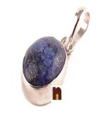 Lapis Lazuli | Lajward Gemstone Pendant In White Metal With Lab Certificate (77.5 Ct Approx) (1 Pc)