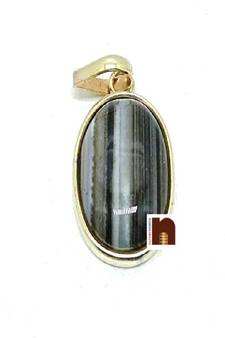 Sulemani Hakik | Black Agate Stone Pendant (1 Pc)