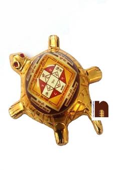 Shri Sidh Sarv Manokamna Purn Yantra Turtle | Tortoise (Small) (11 Cms) (1 Pc)
