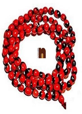 Lal Gunja | Red Chirmi Beads Mala (Premium Quality) (108+1) Beads (1 Pc) 1
