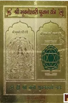 Shri Bhuvaneshwari Yantra Gold Plated Brass Yantra (Pack of 1)