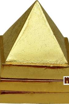 Vastu Pyramid Yantra In Ashtadhatu For Vastu Correction (4 Cms) (1 Set)