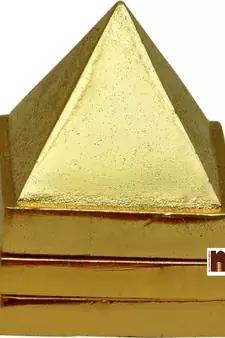 Vastu Pyramid Yantra In Ashtadhatu For Vastu Correction (4 Cms) (1 Set)