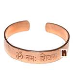 Om Namah Shivaye Bracelet/Kada In Pure Copper (Free Size) (1 Pc)