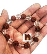  Diamond Cut Crystal (Sphatik) Bracelet (1 Pc)