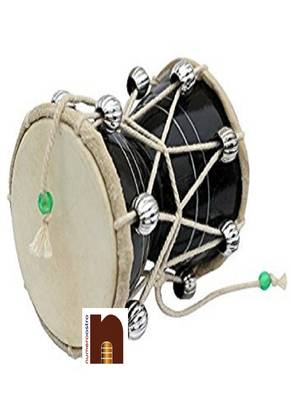 Wooden Lord Shiva Damru/Damroo For Puja (9 Cms) (Mix Colour) (1 Pc) 1