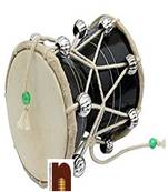 Wooden Lord Shiva Damru/Damroo For Puja (9 Cms) (Mix Colour) (1 Pc)