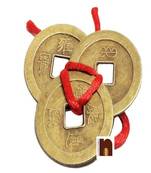 Feng Shui Lucky Coins (Set Of 3) (1 Pc)  (2.5 Cms)