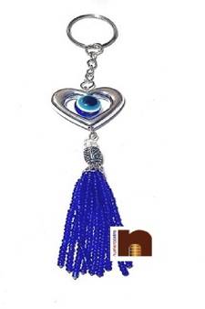 Feng Shui Evil Eye Heart Shape Key Chain  14 cm