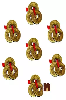 Feng Shui Lucky Coins (Set Of 3) (2.5 Cms) (7 Pcs)