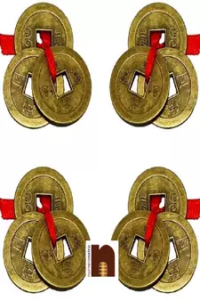 Feng Shui Lucky Coins (Set Of 3) (2.5 Cms) (4 Pcs)