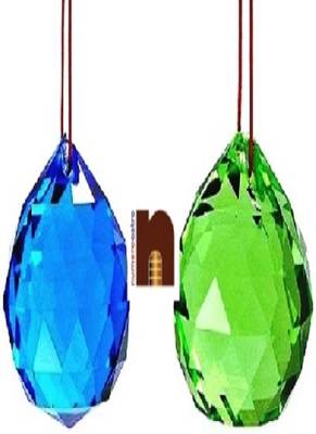 Feng Shui Crystal Balls (Green & Blue) (4 cm) (Pack Of 2) 1