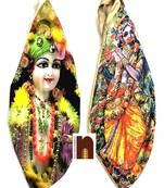 Digitally Printed Gaumukhi Jaap Bags (Premium Quality) (Pack Of 2) (Mix Designs)