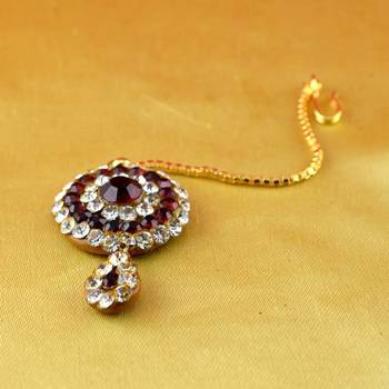 Rajasthani Lakh Borla Mang Tika Stone 2