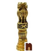 Brass Ashoka Stambh/Ashok Pillar Showpiece (16 cm)