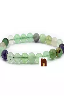 Fluorite Round Beads Stretchable Bracelet (8 MM ) (1 Pc)