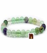 Fluorite Round Beads Stretchable Bracelet (8 MM ) (1 Pc)