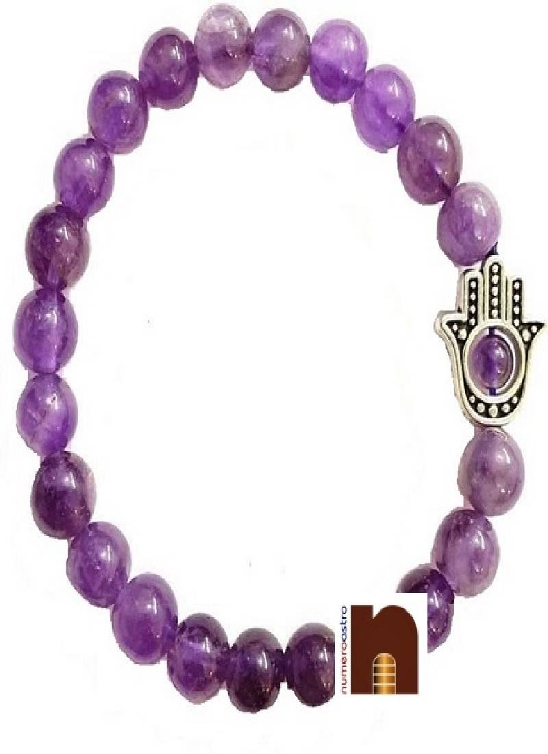 Amethyst | Katehla Stone Stretchable Round Beads Bracelet (1 Pc)