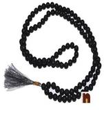 Black Agate | Hakik Mala Hand Knotted Mala (108+1) Beads (67 MM Approx) (1 Pc)