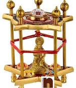 Hanuman Ji/Hanumat Pujan Chowki In Brass (17 Cms) (Pack of 1)