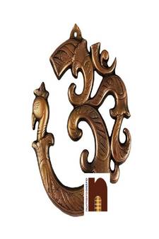 Om Idol In Copper Wall Hanging (30 Cms) (1 Pc)