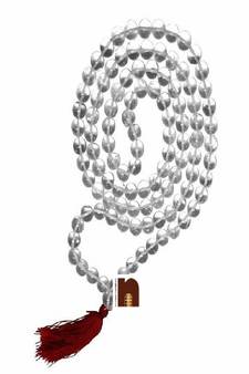 Sphatik / Crystal Round Beads Mala (109 Beads) (7 MM Approx) (1 Pc)
