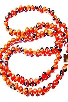 Lal Gunja | Red Chirmi Beads Mala (Lab Certified) (108+1 Beads) (1 Pc)