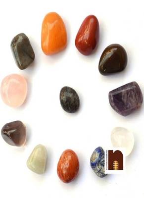 Tumble Stone | Chakra Healing Stone (12 Pcs Mix) (2 Cms Approx) 1