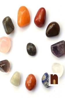 Tumble Stone | Chakra Healing Stone (12 Pcs Mix) (2 Cms Approx)
