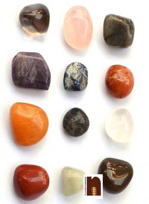 Tumble Stone | Chakra Healing Stone (12 Pcs) (2 Cms Approx) 1