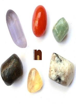 Tumble Stone | Chakra Healing Stone (6 Pcs Set) (2 Cms Approx) 1