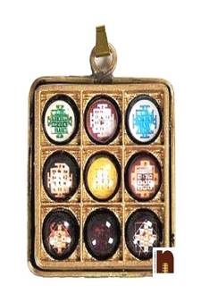 Navgraha Raksha Kavach Yantra Pendant | Locket In Brass (1 Pc)